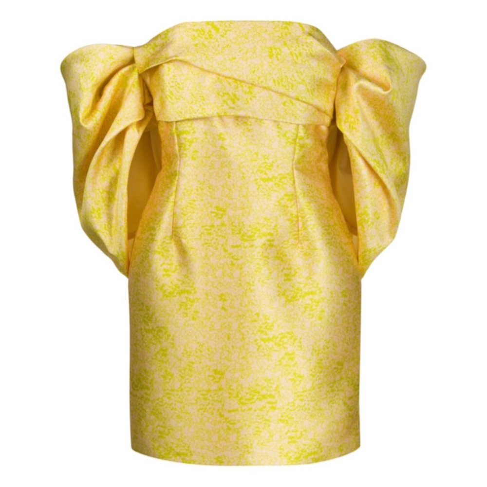 Solace London Elina Off-the-Shoulder Puff-Sleeve Mini Dress